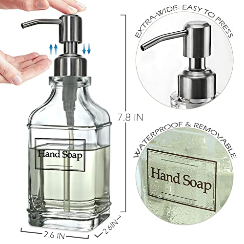 Antique Design Soap Dispenser with Rust Proof 304 Stainless Steel Pump (Stainless Steel)