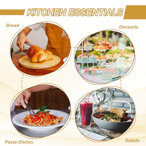 8 Pcs Toaster Tongs (8 Inch / Blue/Green/Purple/Red)