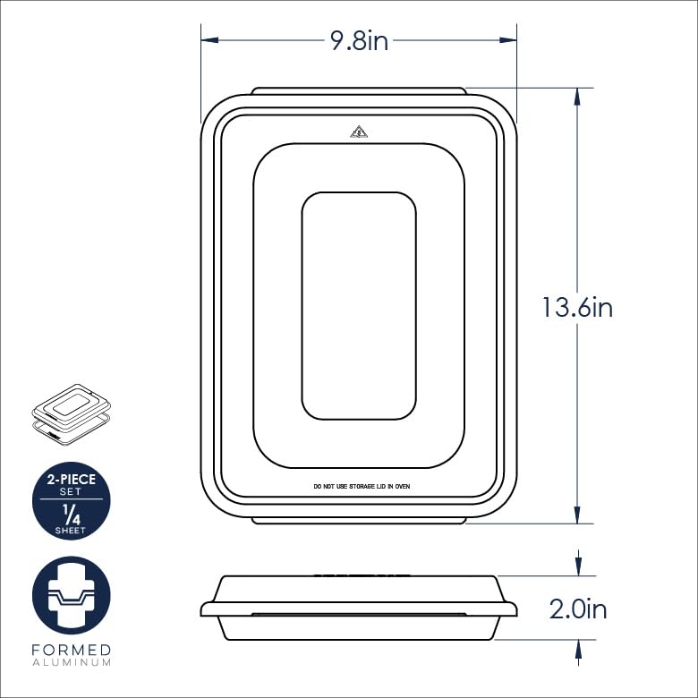 Naturals Quarter Sheet with Lid (Quarter Sheet with Lid (Pack of 1))