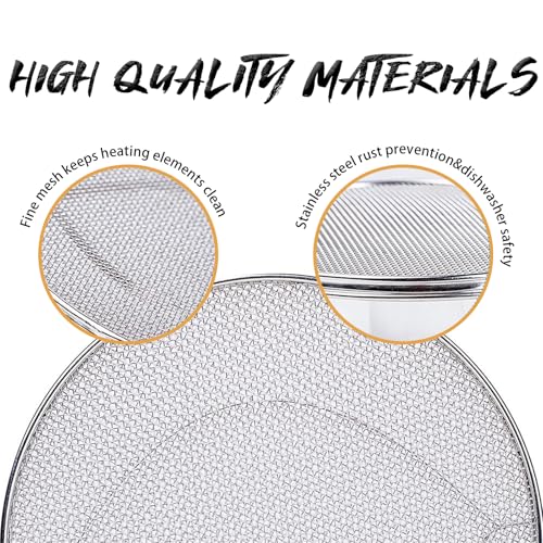 2PCS Stainless Steel Splatter Shield for Ninja Foodi FG551 Air Fryer