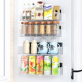 Magnetic Spice Rack for Refrigerator (Clear / 4 Pack)