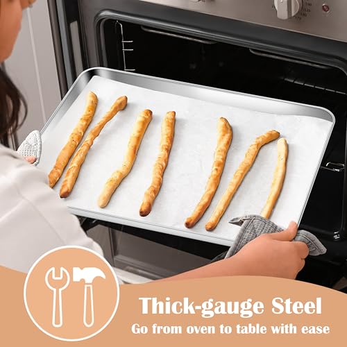 Stainless Steel Baking Sheet Set of 4 (16"x 12")