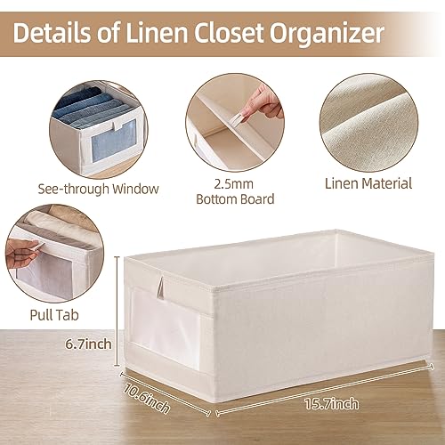 Linen Closet Organizers And Storage (10pcs)