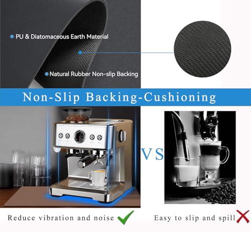 Coffee Mat for Countertops (Brown / 16" x 24")