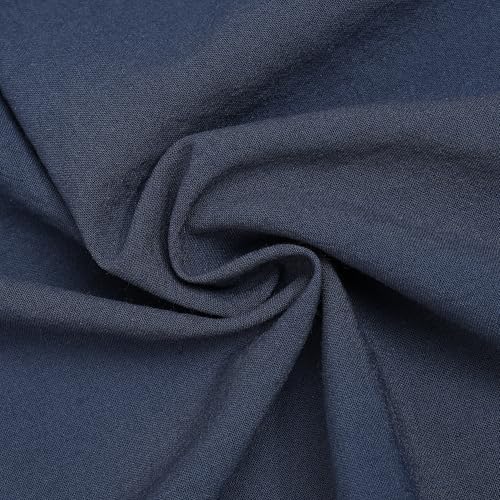 Vintage Aprons for Women with Pockets Cute Lace Ruffle Adjustable Apron for Cooking Kitchen Baking Gardening (Navy Blue)