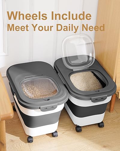 20 30 Lbs Rice Storage Container (Black/20-30LBS)
