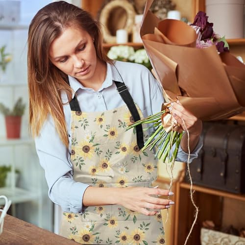 Apron with Pockets (Sunflowers 2)