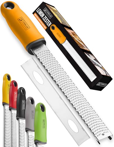 Lemon Zester & Cheese Grater (Apricot Orange)