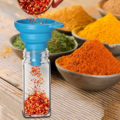 12 Pack Glass Spice Jars with Labels