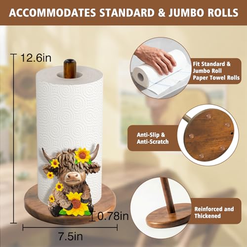 Highland Cow Paper Towel Holder (Highland Cow)
