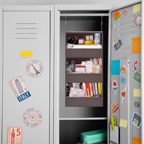 3 Shelf Hanging Closet Organizer (3-shelf Dark Brown / 2-Pack)