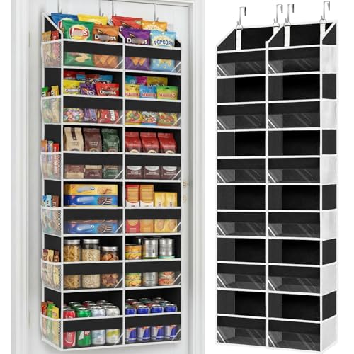 Over The Door Organizer 6 Tiers (Black / 6 Tiers)