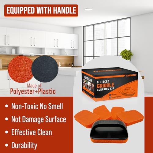 Griddle Cleaning Kit for Blackstone (Orange / 6pcs)