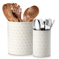 LYDIA Ceramic Utensil Holders (Five-Leaf Grass)