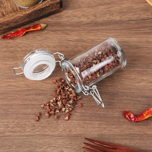 2.3 oz Small Glass Stash Jars with Labels