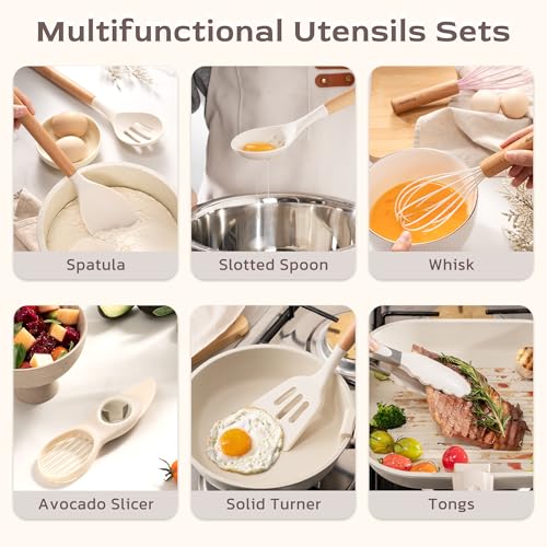Kitchen Utensils set (Cream)