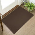 Indoor Door Mat 2x3 ft Small Area Rugs Washable Front Door Mat Non Slip Rubber Backed Entryway Rug Cotton Entrance Doormat for Front Porch Bathroom Kitchen Bedroom (Brown/Dark Brown / 2' x 3' (Rectangular))