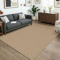 Washable Area Rug 5x7 ft Rubber Backed Non Slip Rugs for Living Room Braided Cotton Bedroom Rug Woven Office Rugs Indoor Floor Carpets for Dining Bedroom Living Room (Orange Beige/Tan/Brown / 5' x 7' (Rectangular))
