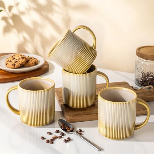 Ceramic Coffee Mugs Set of 6 (Autumn Haze / 14 OZ (Set of 6))