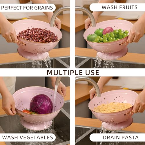 Metal Colander Set of 2 (M-PINK)