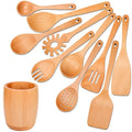 11 PCS WOSPONFAN Kitchen Utensils Set (11 pieces (Beech))
