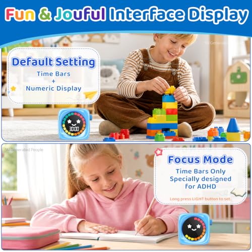 Visual Timer for Kids ADHD (Blue)