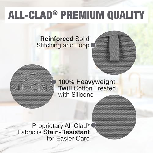 Premium Pot Holder & Hot Pad (Pewter / 1 Pack)
