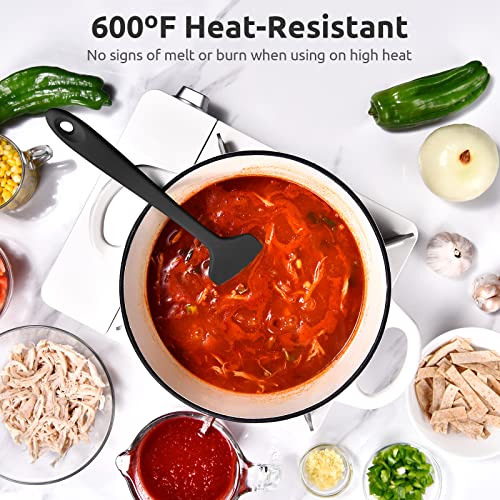 Silicone Large Spatula (Black / 11.4in)