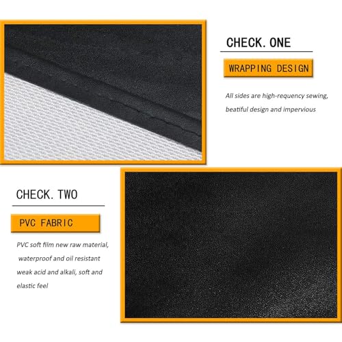 2 Pack Waterproof Dishwasher Rubber Adjustable Apron for Unisex (Black)