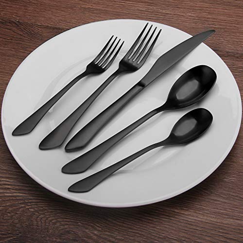 Matte Black Silverware Set (Matte Black / 20Pieces)