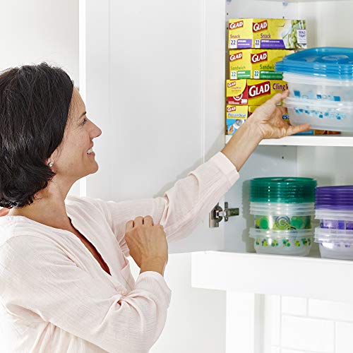 GladWare MatchWare Food Storage Containers (Multicolor / 20 Count (Pack of 2))