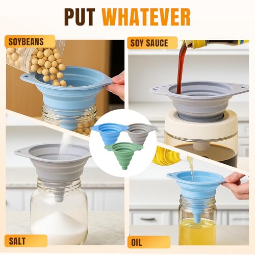 Kitchen Funnel Set 3 Pack (gray)