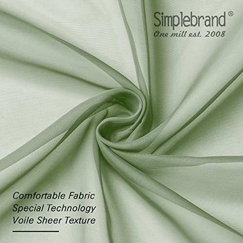 Sage Tier Curtains for Kitchen 24 Inches Long 2 PaSet (Sage Green / 42"W x 24"L (Pack of 2))