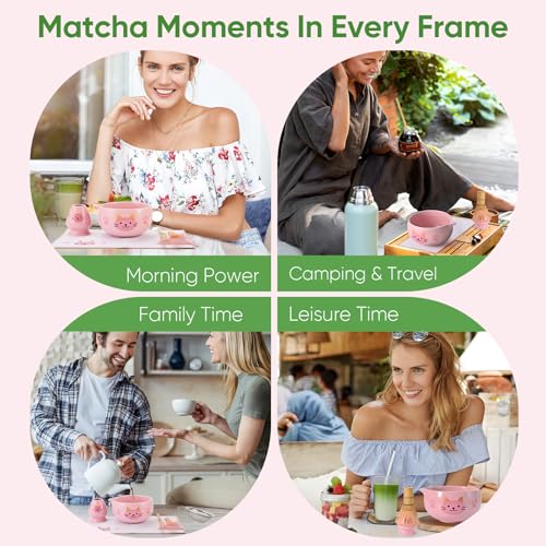 Matcha Whisk Set (8Pcs/Set / Pink)