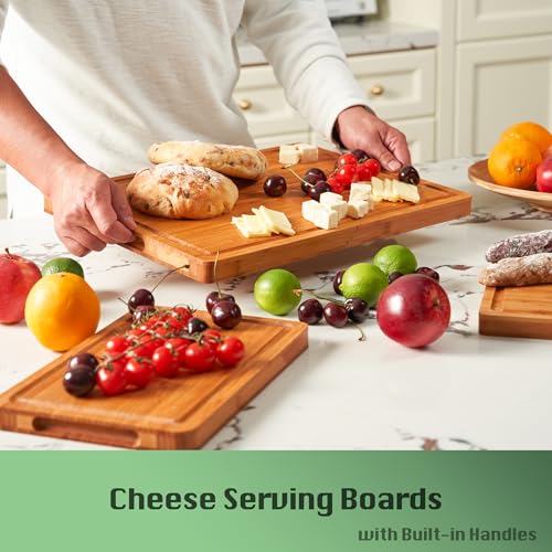 Extra Thick Wood Cutting Board for Kitchen (16"L x 11"W)