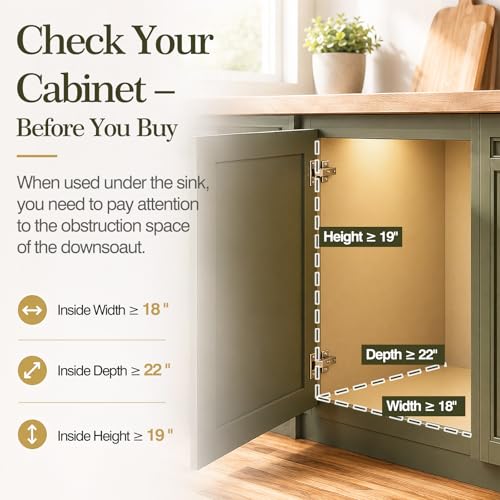 Double Pull Out Trash Can Under Cabinet with Handle (Silver / Double)