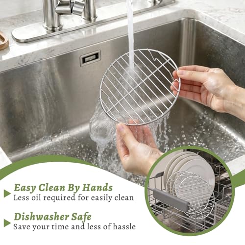 Round Cooking Rack (Silver / 7.5 Inch)