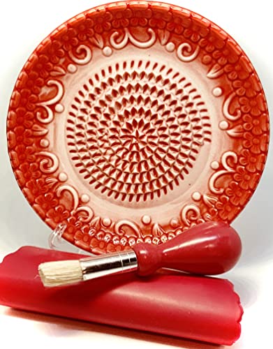 Premium Ceramic Garlic Grater Plate Set