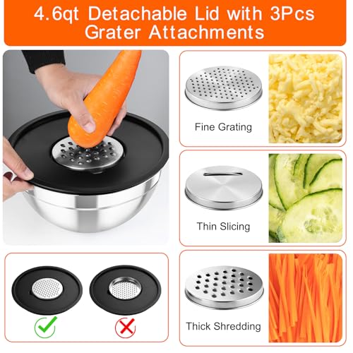 Mixing Bowls with Lids (Black)
