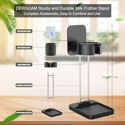 Milk Frother Stand for Milk Frothers (Black)