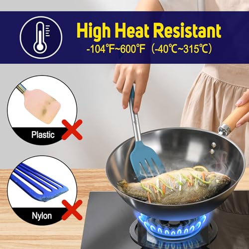 Silicone Spatula Set of 2 Heat (Blue)
