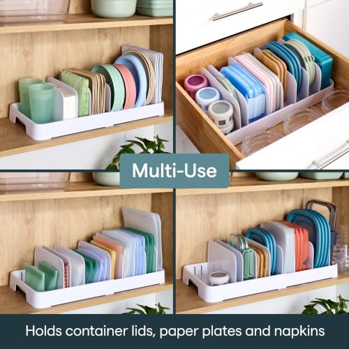 StoraLid 40 Container Lid Organizer (Expandable Premium)
