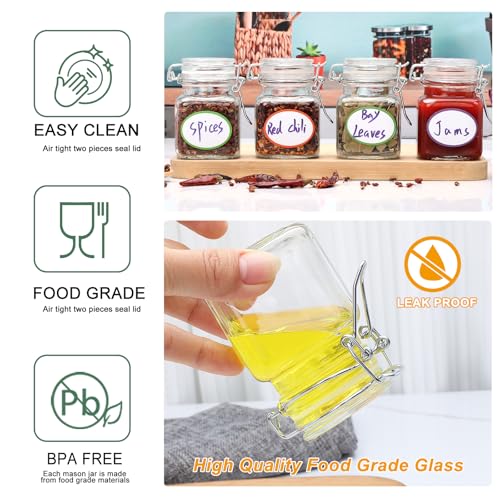 4 oz Spice Jars with Labels (25 pack)