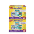 GladWare MatchWare Food Storage Containers (Multicolor / 20 Count (Pack of 2))
