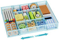 Expandable Desk Drawer Organizer (Expandable-Blue)