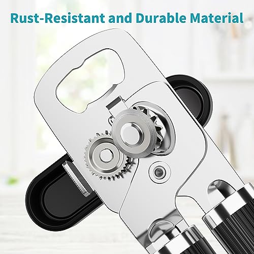 Manual Can Opener Bottle Opener (Black)