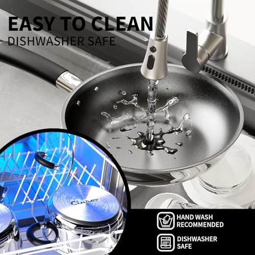 Pots and Pans Set Non Stick (Set/6BLK)