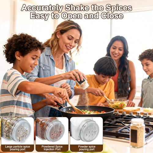 24 Gold Spice Jars with Labels