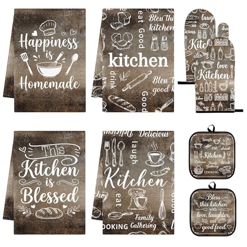 Dark Brown Kitchen Decor Set (Dark Brown)
