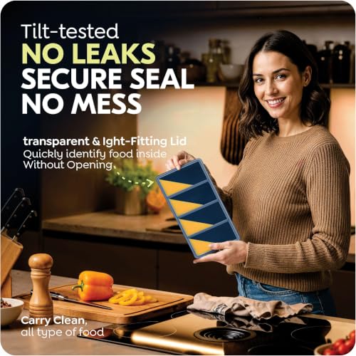 Silicone Freezer Trays with Lids (Dark Blue)